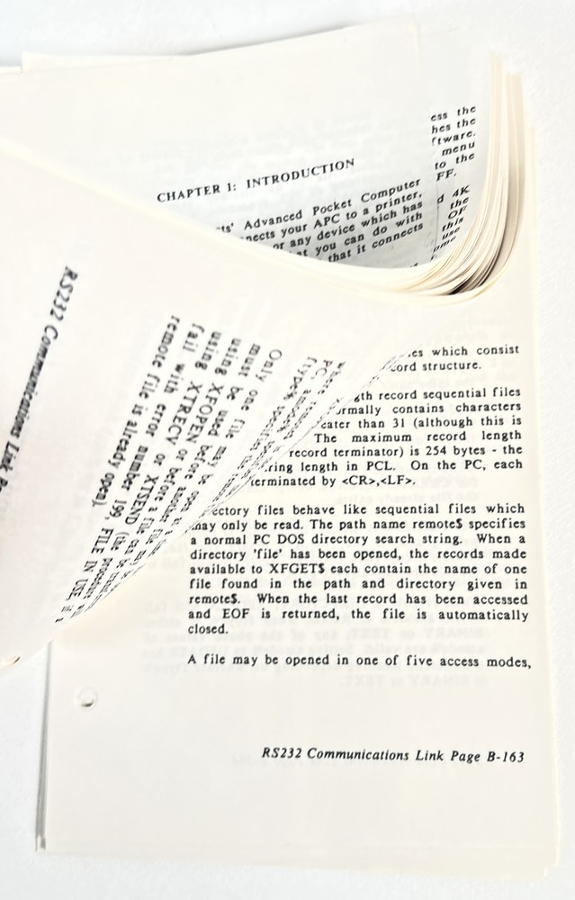 Hand Held Products Advanced Pocket Computer Manual & Users Guide HTF