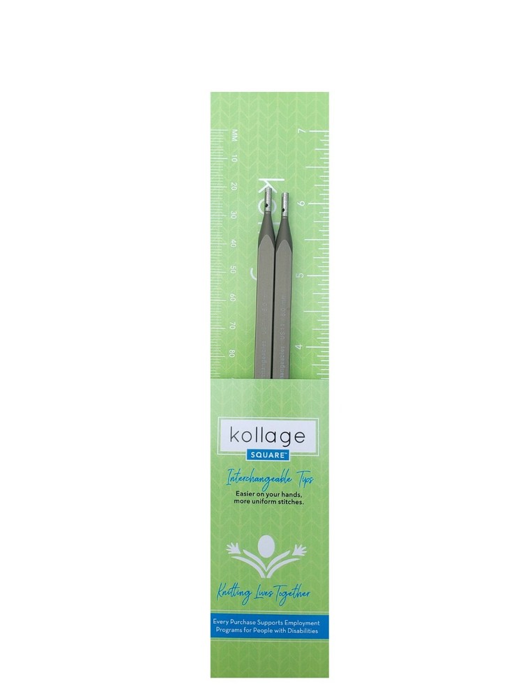 Kollage ::Square Interchangeable Tips:: 2 US / 2.75 mm / 3.5" /  10 cm