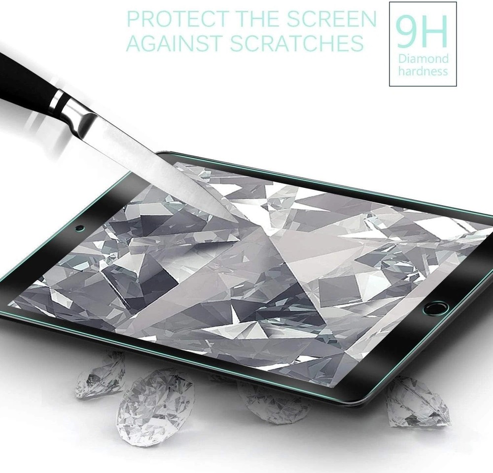 2-Pack Screen Protector for iPad 9th 8th 7th Gen 10.2in Tempered Glass