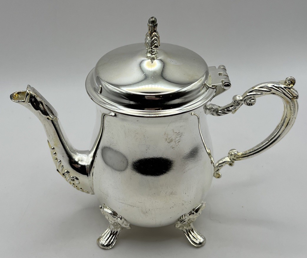 Vtg Godinger Silver Art Co. Silver Plated 4 Pc. Miniature Coffee Set