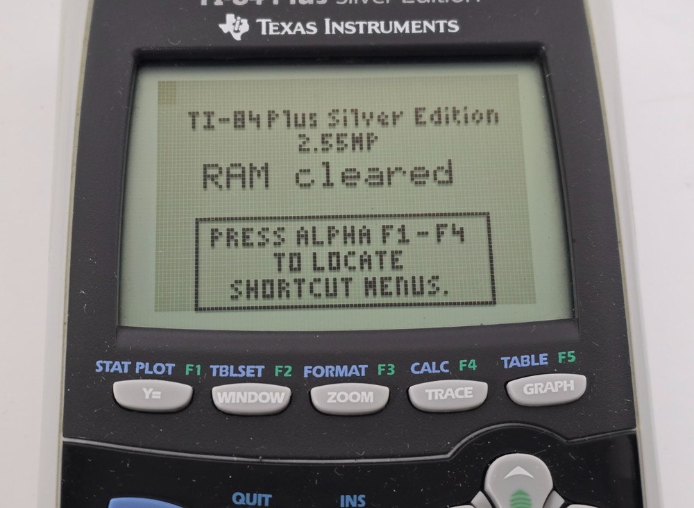 TEXAS INSTRUMENTS TI-84 PLUS SILVER EDITION GRAPHING CALCULATOR 2