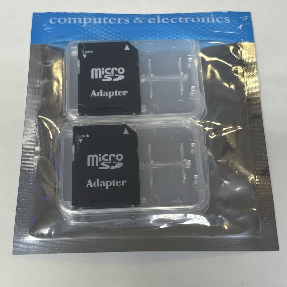 2 MicroSD to SD Card Adapters - Universal Compatibility
