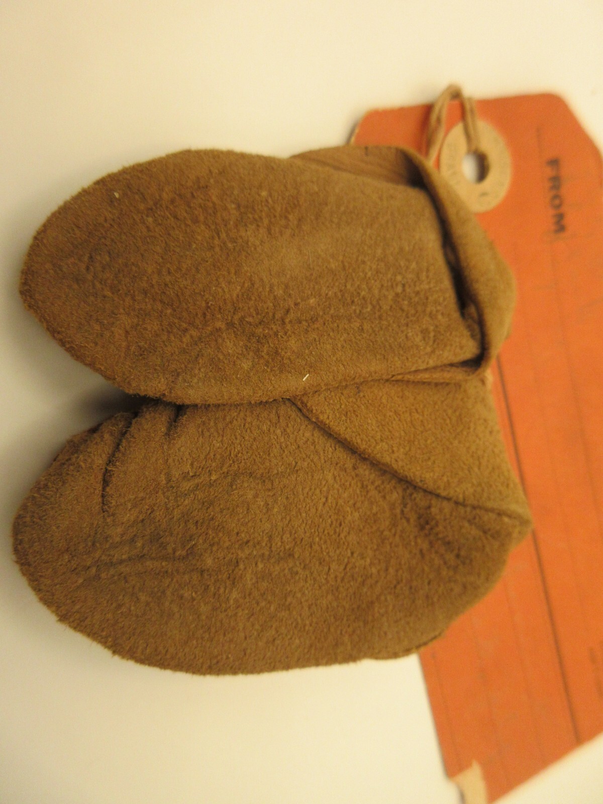 Antique Native American Indian Ojibwe Leather Beaded Moccasins Adult Baby