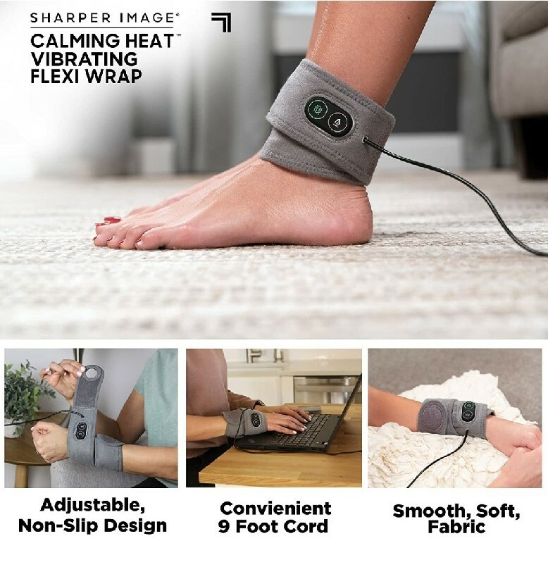 Sharper Image Calming Heat Massaging Flexi Wrap