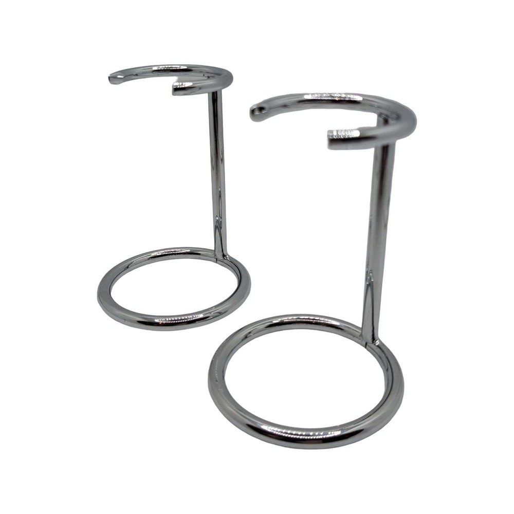 2 Stainless Steel Brush Stands - by Unknown (Used)