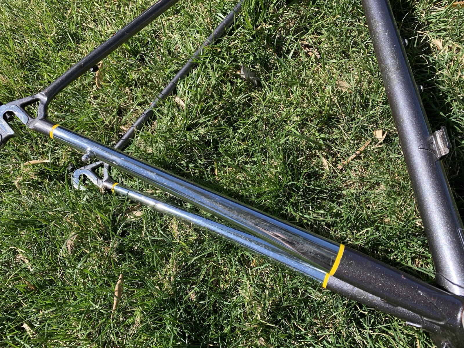 62cm x 60cm 1991 Guerciotti Steel Road Bike Frame Columbus TSX Clears 30mm Tire!