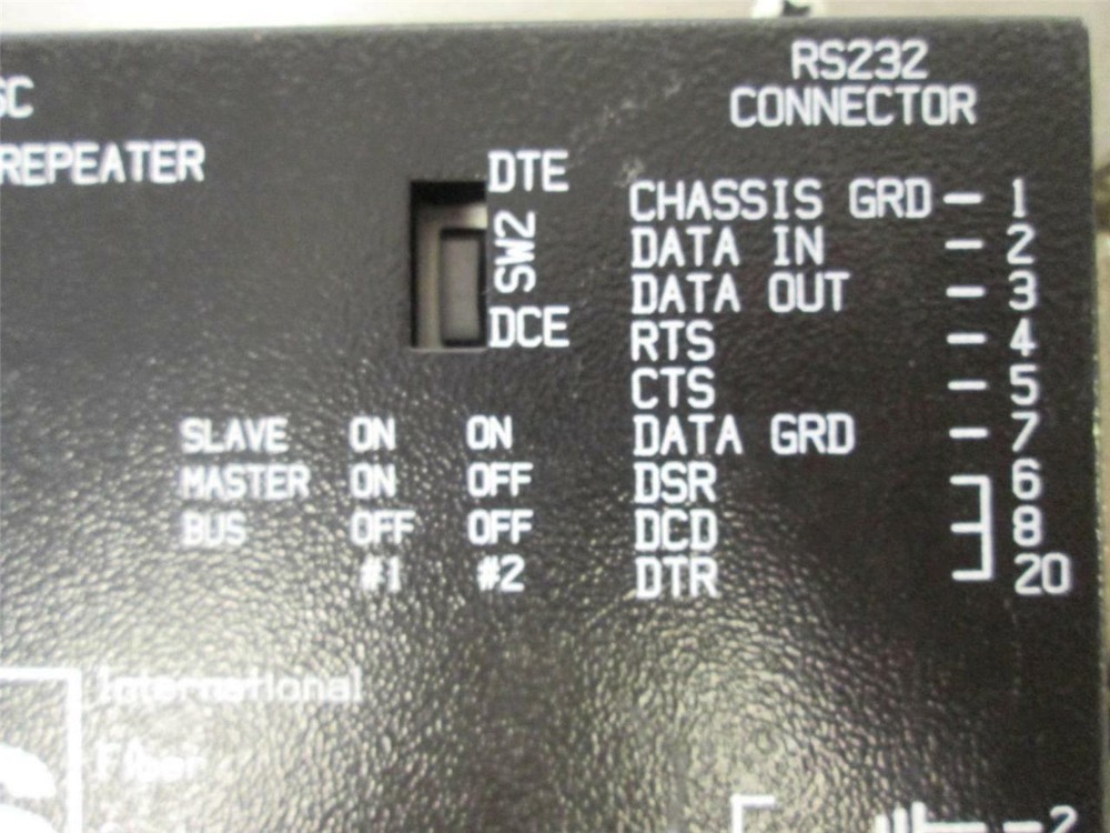 IFS D9130-RS-232 Drop & Repeat Data Optical Repeater w/ Cables