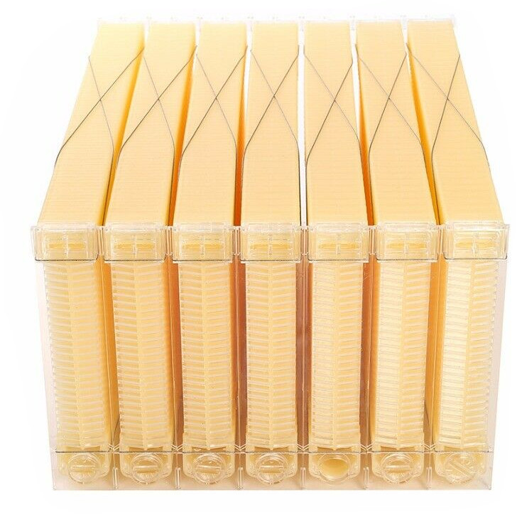 Certified BPA Free 7 Plastic Auto Beehive Frames Beekeeping Frames Honeycomb New