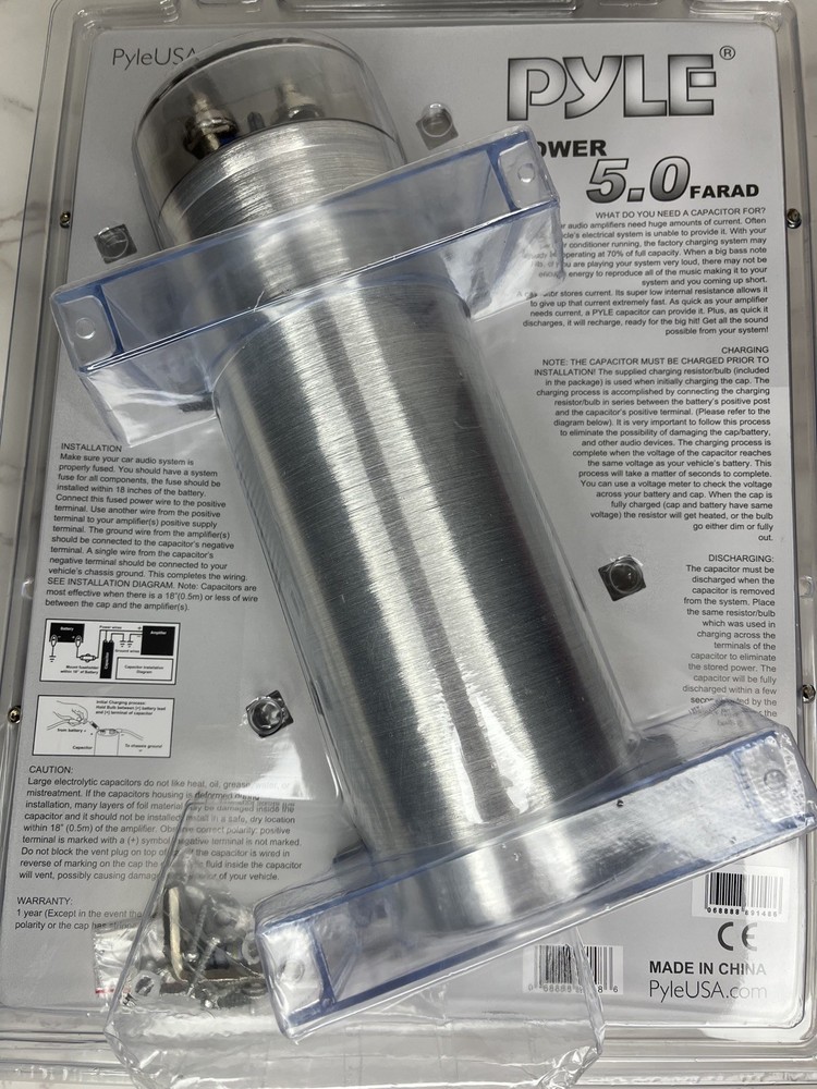 Pyle 5.0 Farad Power Capacitor