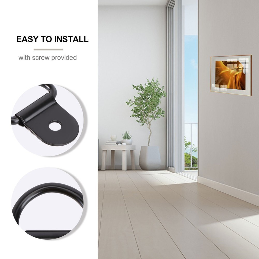 30 Pcs Frame Hanging Hardware Picture Frames Hangers, Ring Hooks