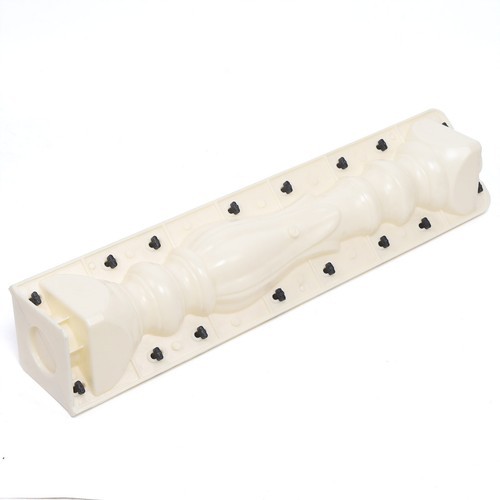 White 27.6 in Railing Mould Balustrade Mold Column Suitable For Concrete Plaster