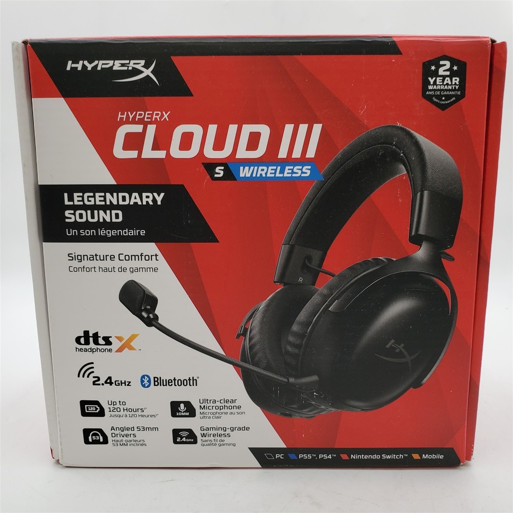 HyperX Cloud III S – Wireless Gaming Headset for Multi-Platform – Black