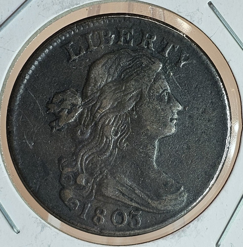 1803, U.S. LARGE CENT, BUST