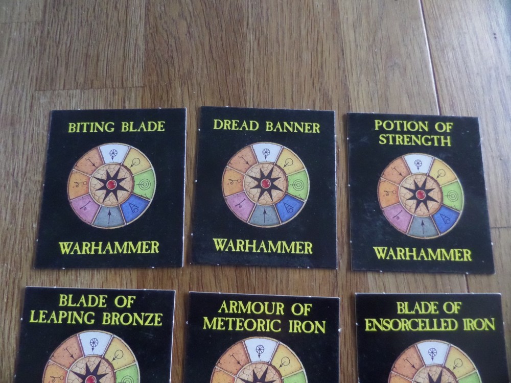 Warhammer Magic Cards x 9