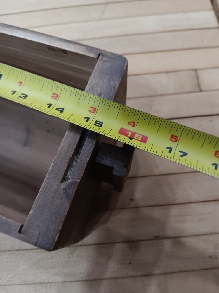 Antique Sewing Machine Drawer – Triple Column Wood Pull, Rustic Farmhouse Decor