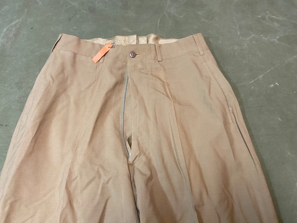 ORIGINAL WWII US ARMY OFFICER CLASS A "KHAKIS" TROUSERS- SMALL 32 WAIST