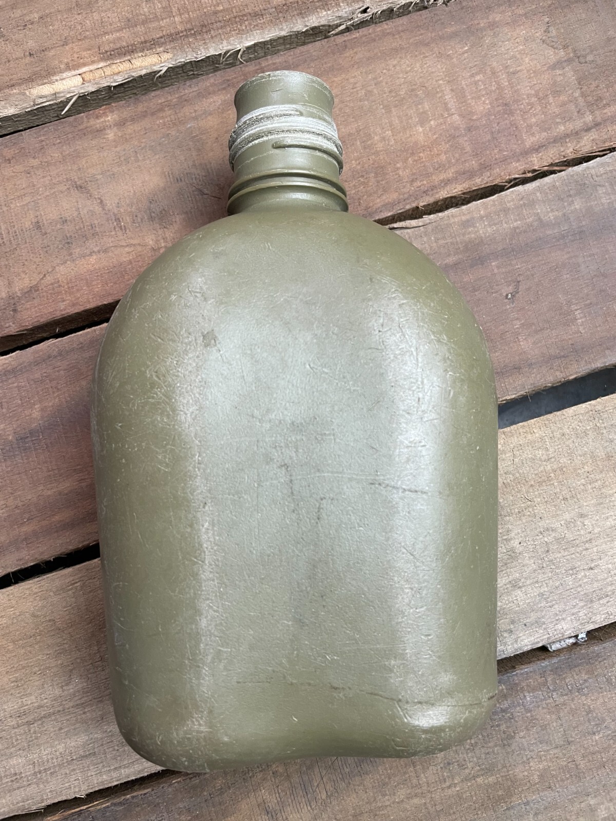 GENUINE US Military 1 QUART QT CANTEEN Hard Plastic OD 1QT w NBC M-1 Cap VGC