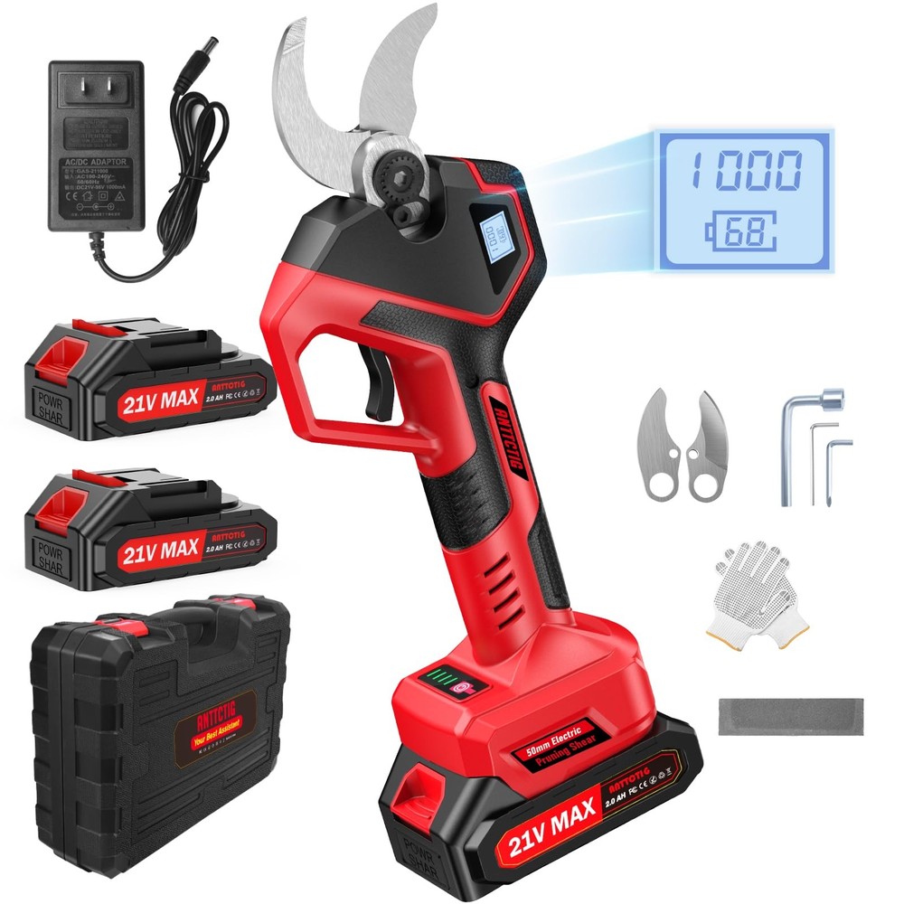 (Upgraded Version) Electric Pruning Shears, Large 2.75 inch Cutting Diameter ...