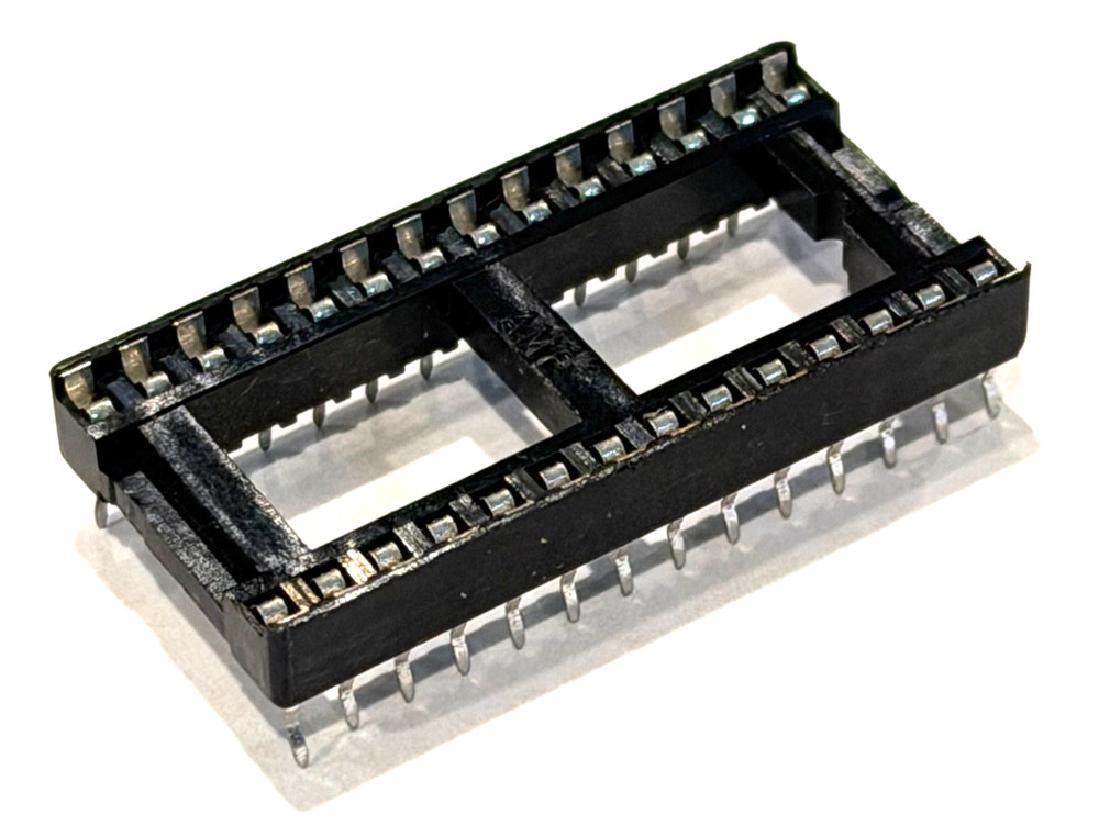 (25) AMP IC SOCKET 28 PIN ( 2 X 14 ) DIP SOCKET PC PIN Through-hole
