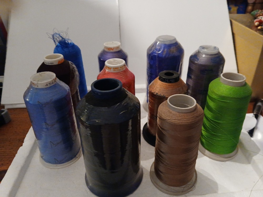 10 large dura polyester  thread 5750 yrds