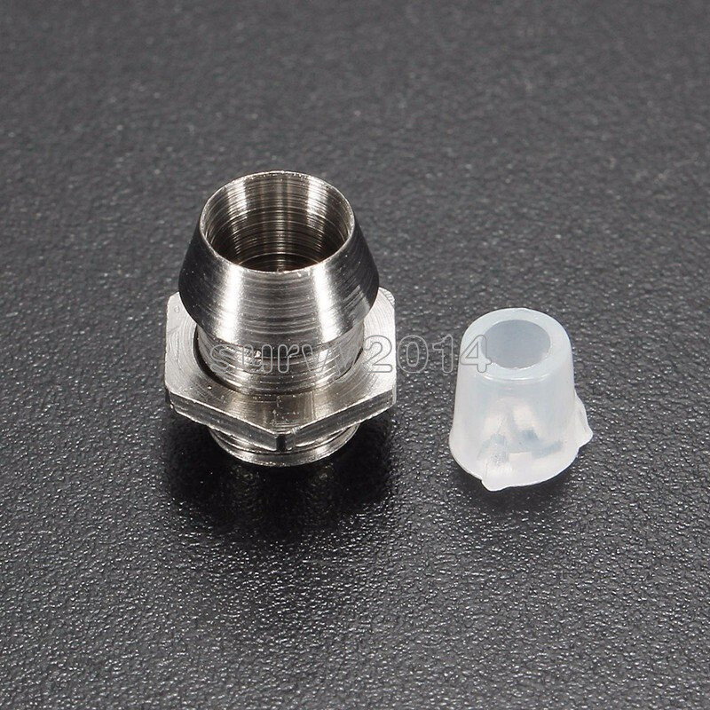 10PCS 5MM Chrome Metal Silver Bezel LED Holder Panel Display Mount Base Rubber