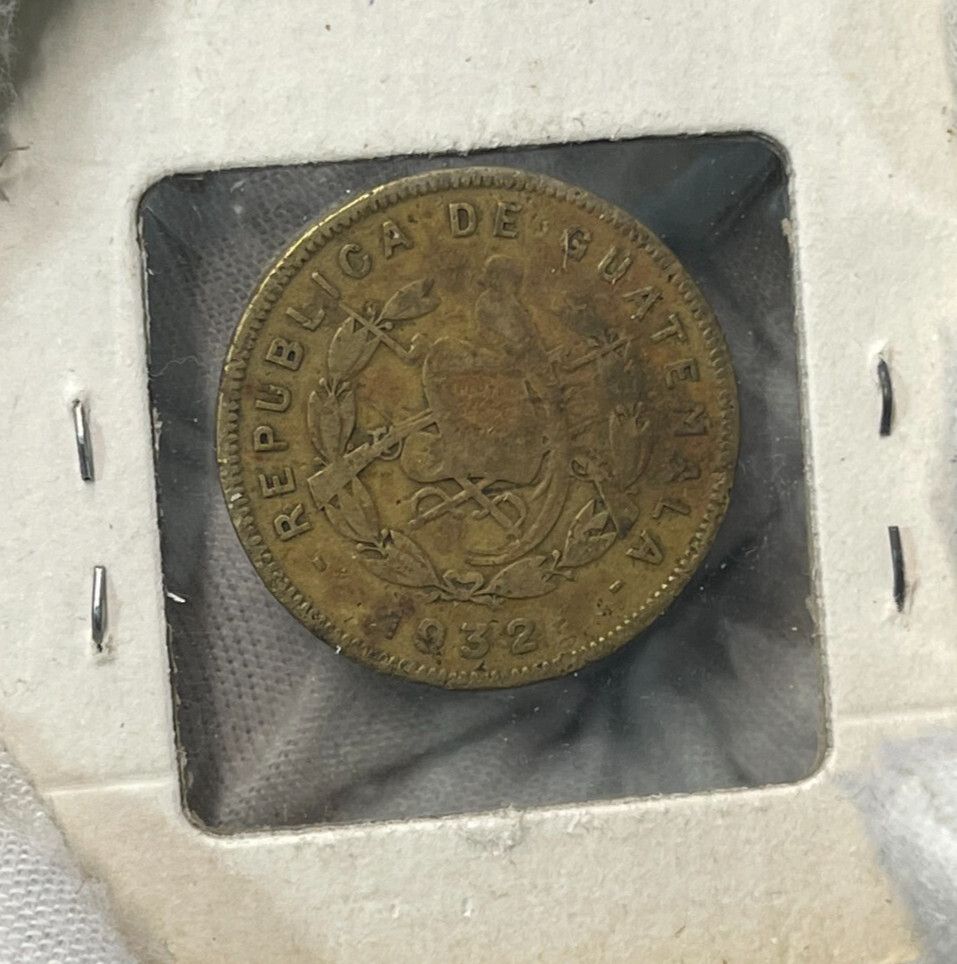 1932 Guatemala 2 Centavos Coin