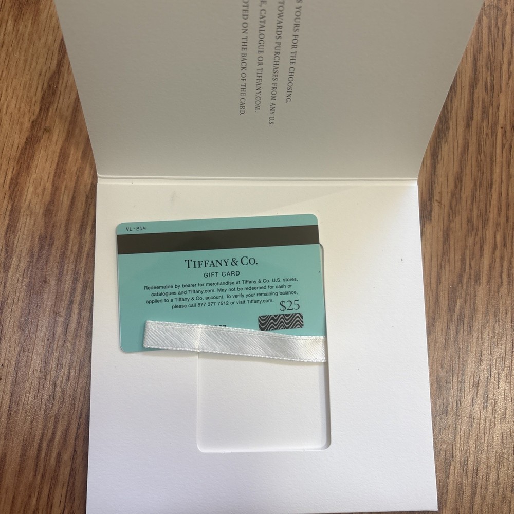$25 Tiffany & Co Gift Card