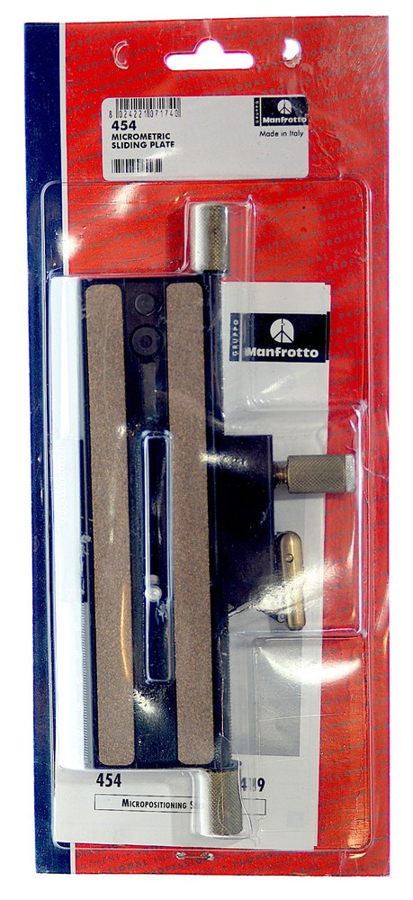Bogen Manfrotto Model 454 Micrometric Sliding Plate, unopened, EXC++