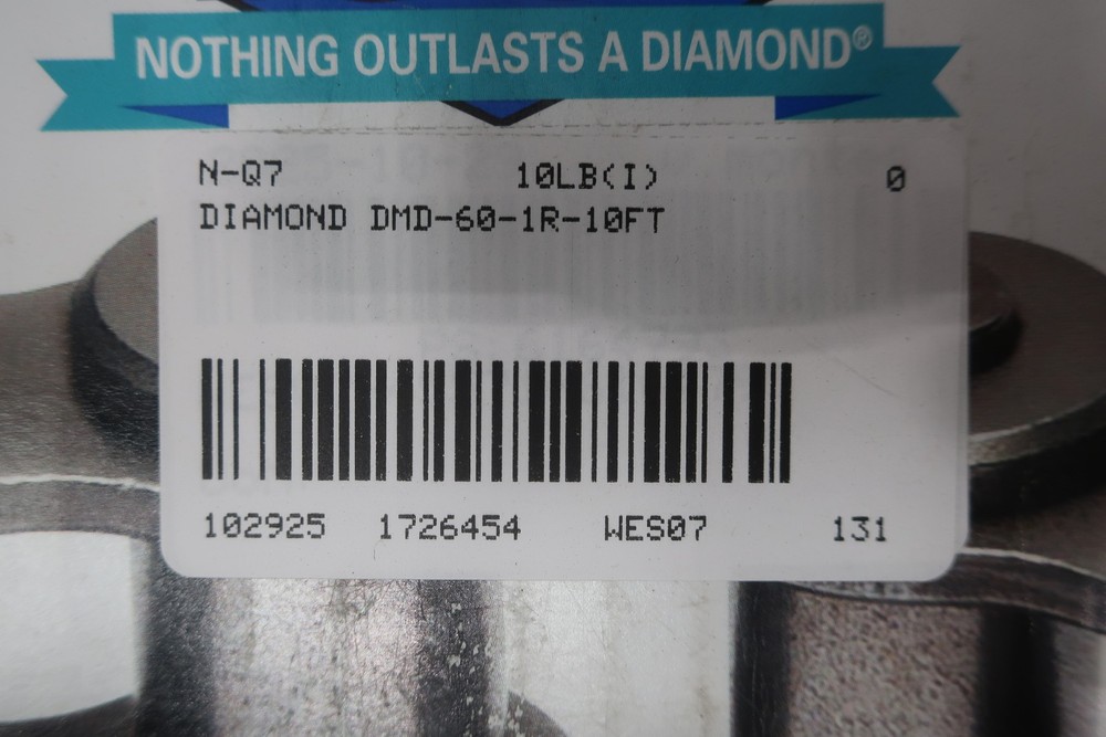 Diamond DMD-60-1R-10FT Roller Chain 10ft