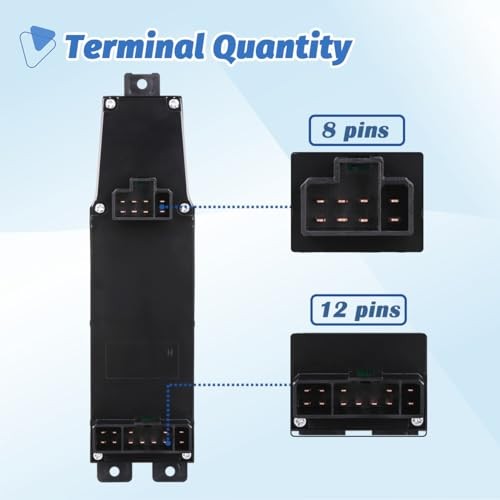 Power Window Switch Control Button Driver Side Compatible with 2002-2009 Dodge