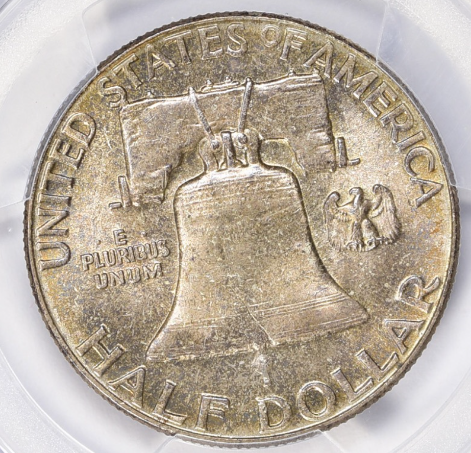 1955 FRANKLIN HALF DOLLAR PCGS MS65