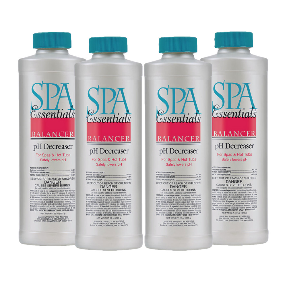 Spa Essentials pH Decreaser - 22 oz (4 Pack)