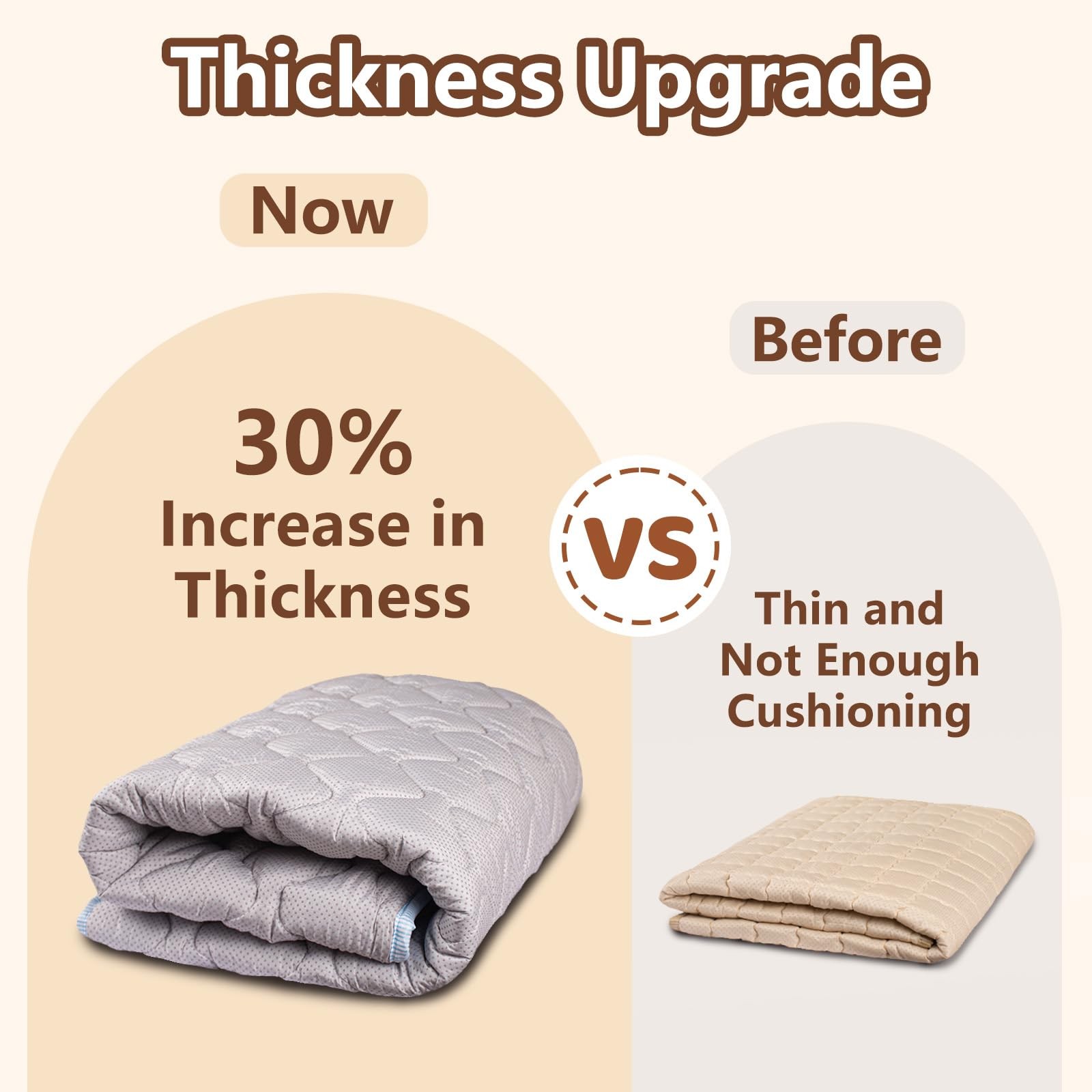 Baby Play Mat, 50x50 Playpen Mat with Super Soft Touch, Activity Mat with Upg...