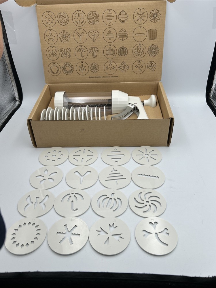 Pampered Chef Cookie Press Replacements: Complete Set + Extra Replacement Disc