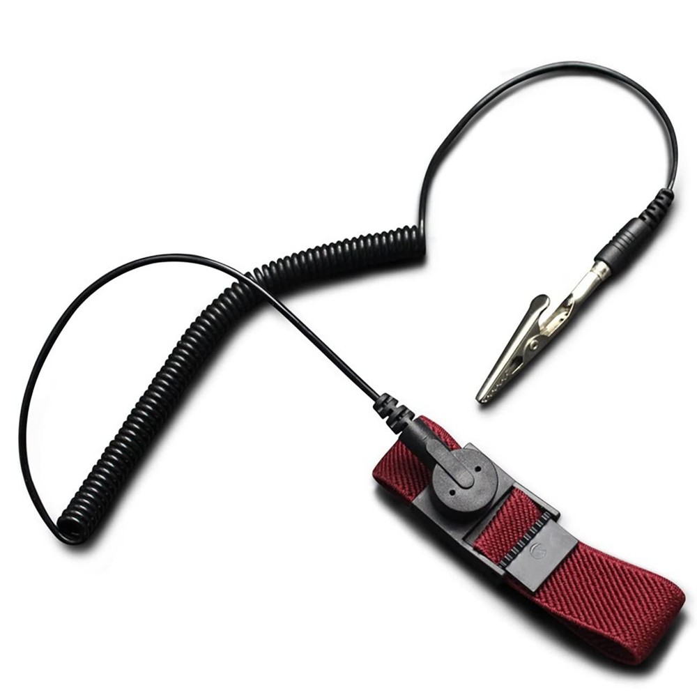 Anti Static Wrist Strap with grounding Wire ESD Large, Red-4