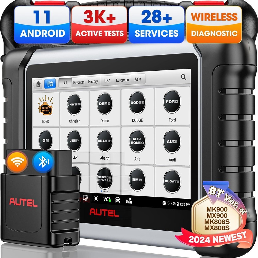 Autel Scanner MaxiCOM MK808BT PRO Android 11 Bi-Directional Control Scan Tool