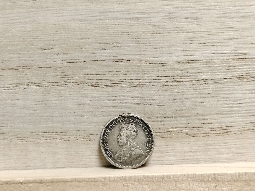 1912 5 Cents Canada Silver (.925) Coin