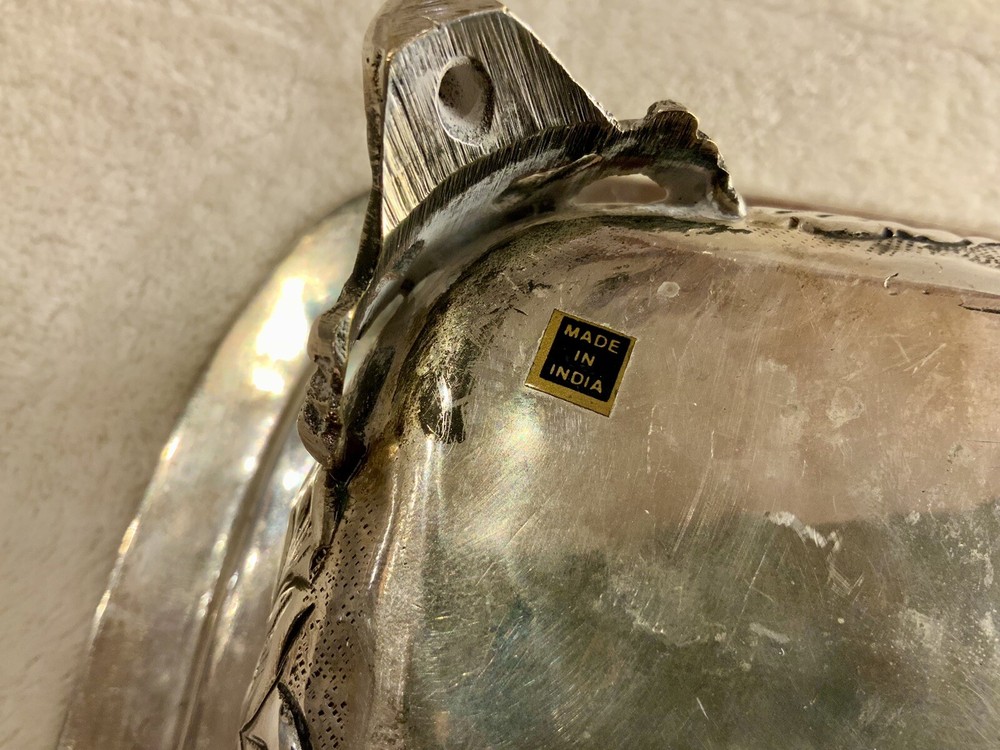 Ornate Silver Plated Footed Casserole-8.5” X 13”