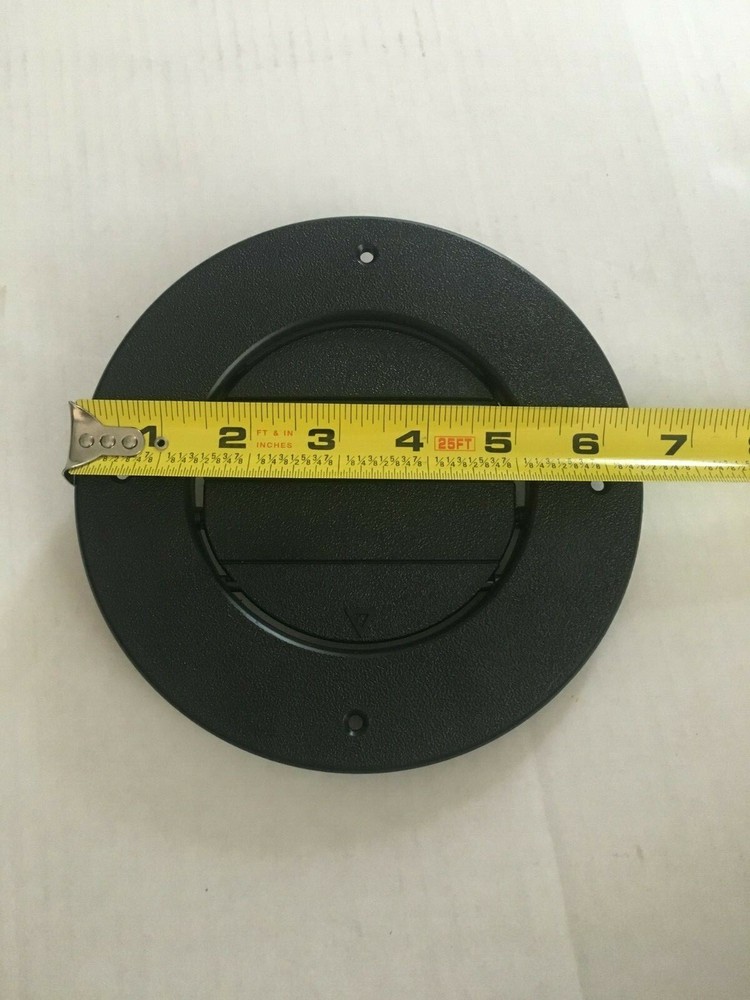 BLACK Round AC Ceiling Vent Open Close Adjustable Rotate Camper Trailer RV