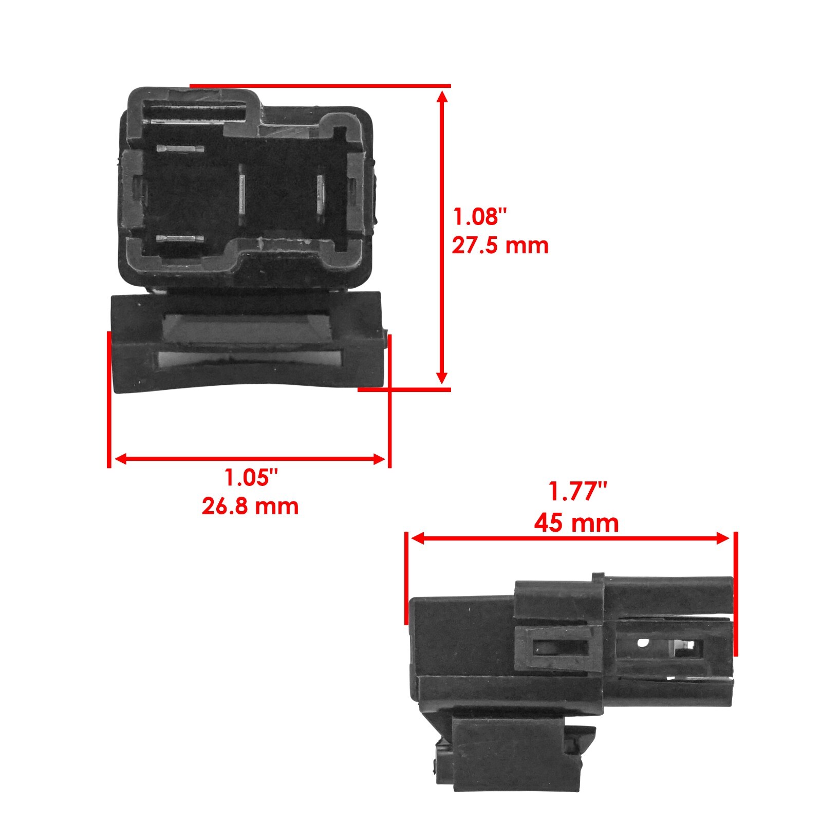 Caltric Starter Relay Set For Yamaha RS Vector RS90 2006-2008 8DM-81950-11-00 4x