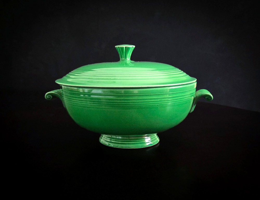 Fiesta Vintage Medium Green Covered Casserole