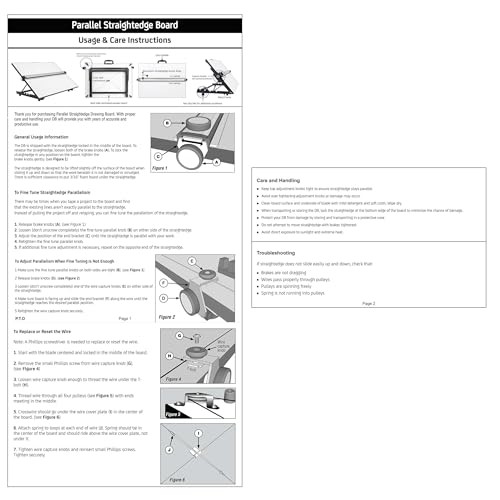 A3 Melamine Drawing Board Table Model Parallel Motion 14"x20"