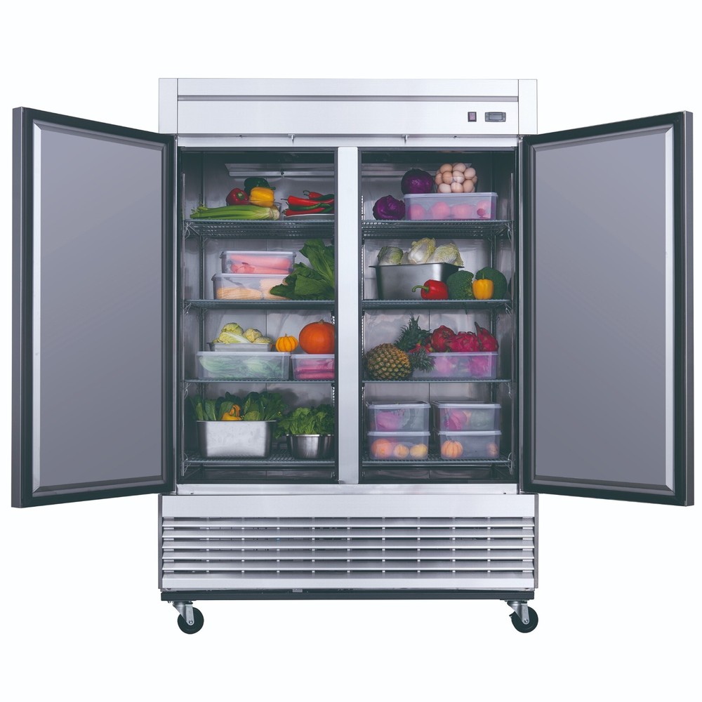 DUKERS D55R, Bottom Mount 2-Door REFRIGERATOR