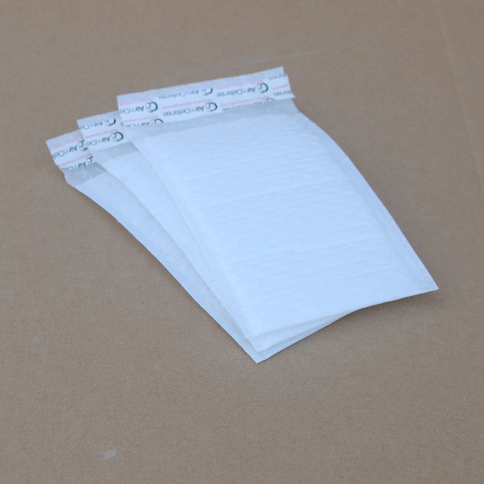 AirnDefense 1000 #0 6.5x10" White Padded Poly Bubble Mailers Shipping Envelopes