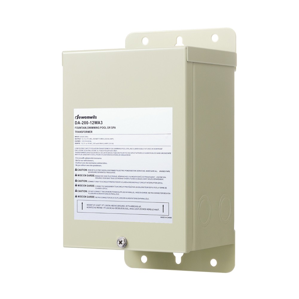DEWENWILS 200W Pool Light Transformer for Swimming Lighting Durable & Safe