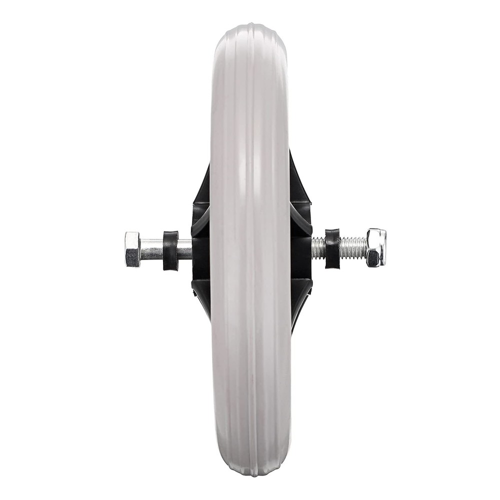 2 Pack 6 Inch Rubber Wheel Replacement Rollers for Wheelchair Rollator Walker