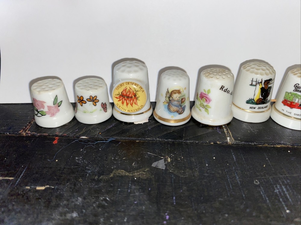 vintage thimbles lot