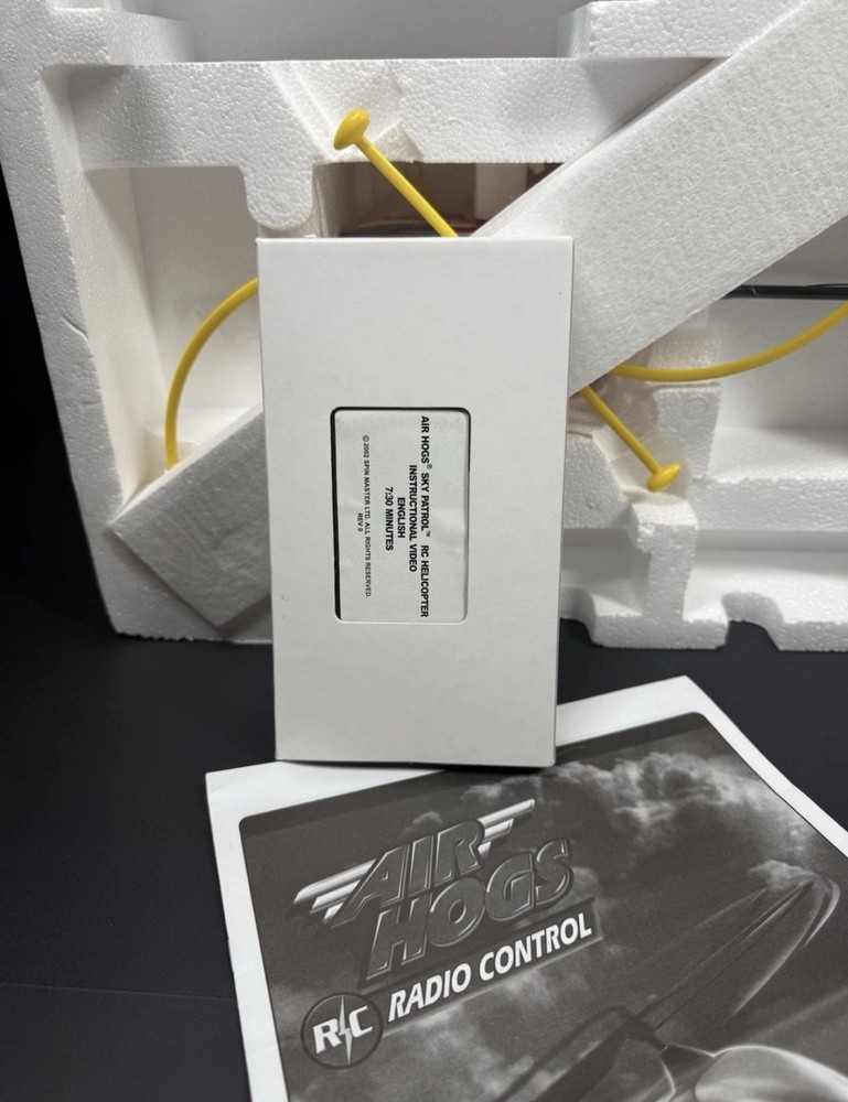 Air Hogs Sky Patrol RC Helicopter 2002 Spin Master Complete