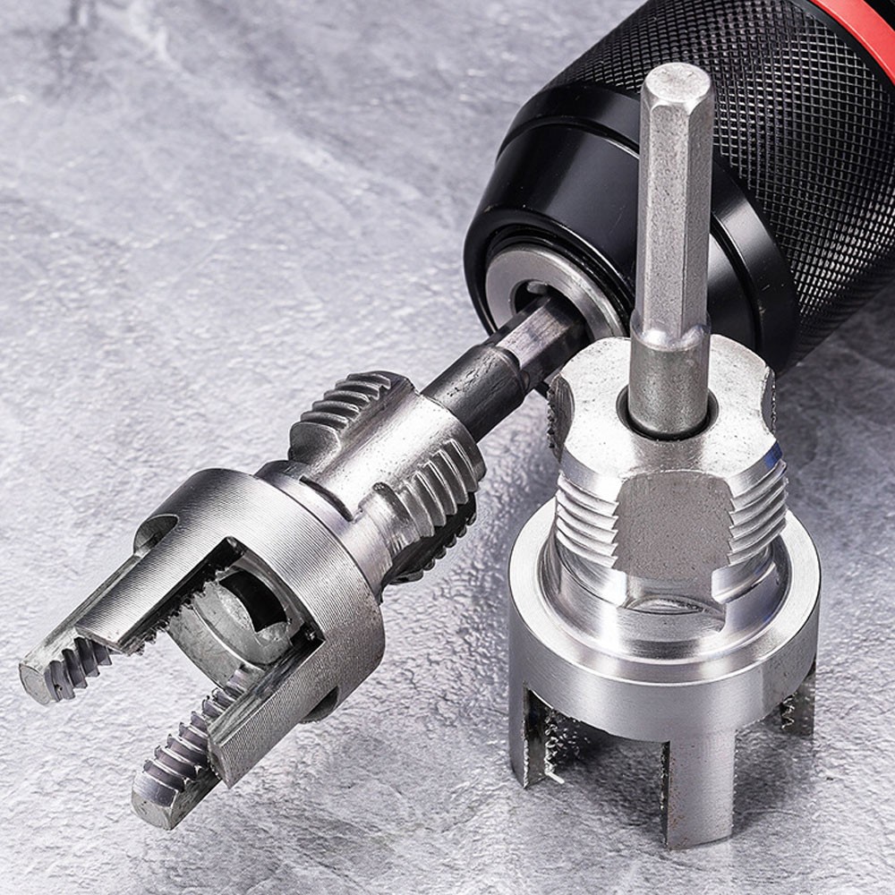 Integrated Internal & External Pipe Threading-Tool, PVC Pipe Threader Kit-NEW