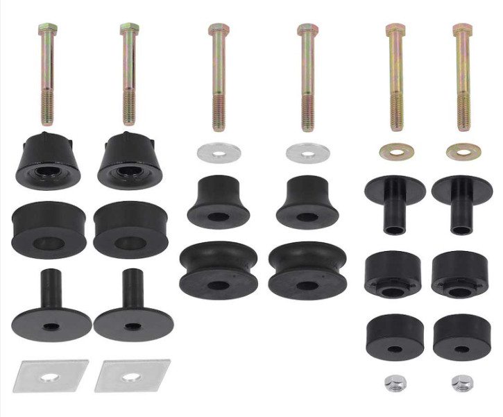 30 PCS 1973-80 Chevy GMC C10 K Truck Body Mount Cab Set 1/2 Ton 2WD Bushing Kit